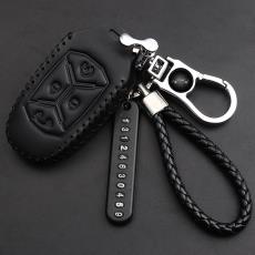領克01鑰匙殼*于領克02鑰匙扣金屬保護鑰匙包套汽車改裝內飾