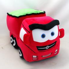 新款卡车毛绒玩具深圳厂家定制 红色汽车定做 东风日产小卡车公仔