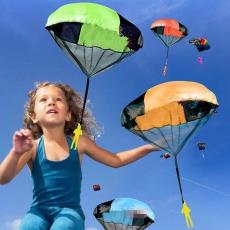 带士兵降落伞户外运动体育玩具LOGO定制礼品 外贸儿童手抛降落伞