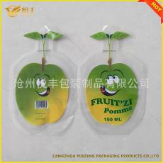 河北厂家销售各种异形膨胀袋饮料袋及灌装机50毫升-1升水果形状