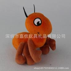 厂家定制卡通毛绒玩具 来图设计定制 创意精美毛绒蚂蚁小挂件